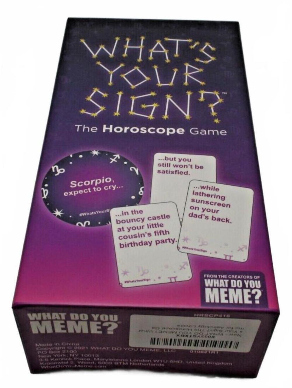 WHAT DO YOU MEME? What's Your Sign? The Horoscope Game for Astrology Lovers
